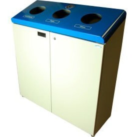FROST PRODUCTS LTD Frost Free Standing Three Stream Recycling Station, Blue/Gray 316